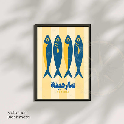 Affiche Sardine Algérie – Affiche cuisine algérienne
