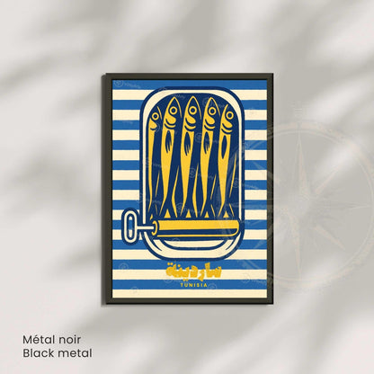 Affiche Sardine Tunisie – Affiche cuisine tunisienne