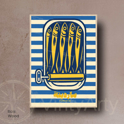 Affiche Sardine Tunisie – Affiche cuisine tunisienne