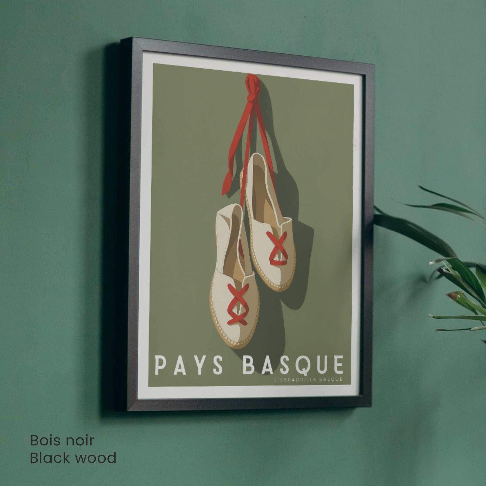 Affiche Pays Basque – L’Espadrille Basque - Souvenir pays basque