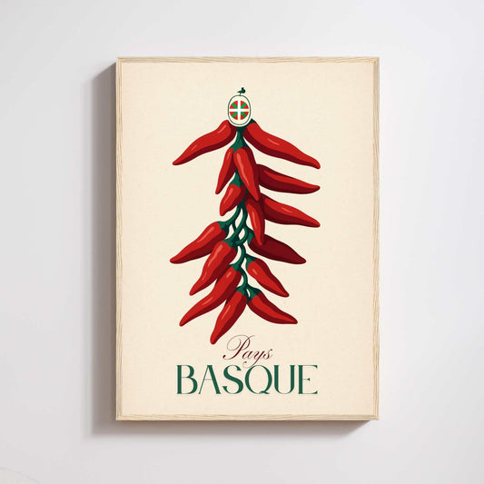 Affiche Pays Basque – Piment d’Espelette