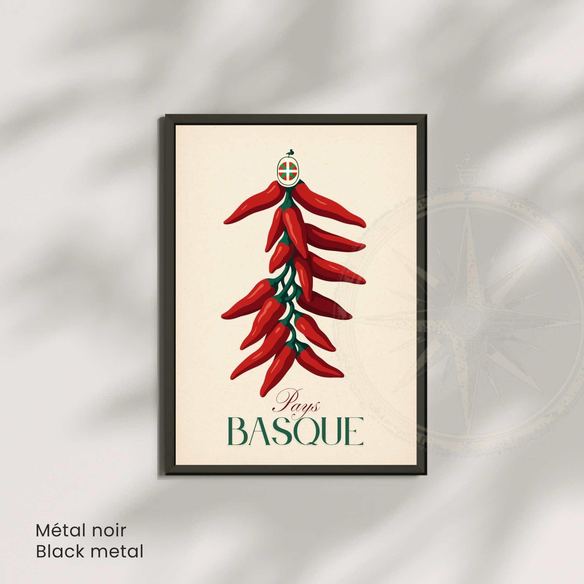 Affiche Pays Basque – Piment d’Espelette