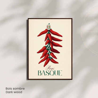Affiche Pays Basque – Piment d’Espelette