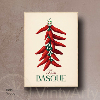 Affiche Pays Basque – Piment d’Espelette
