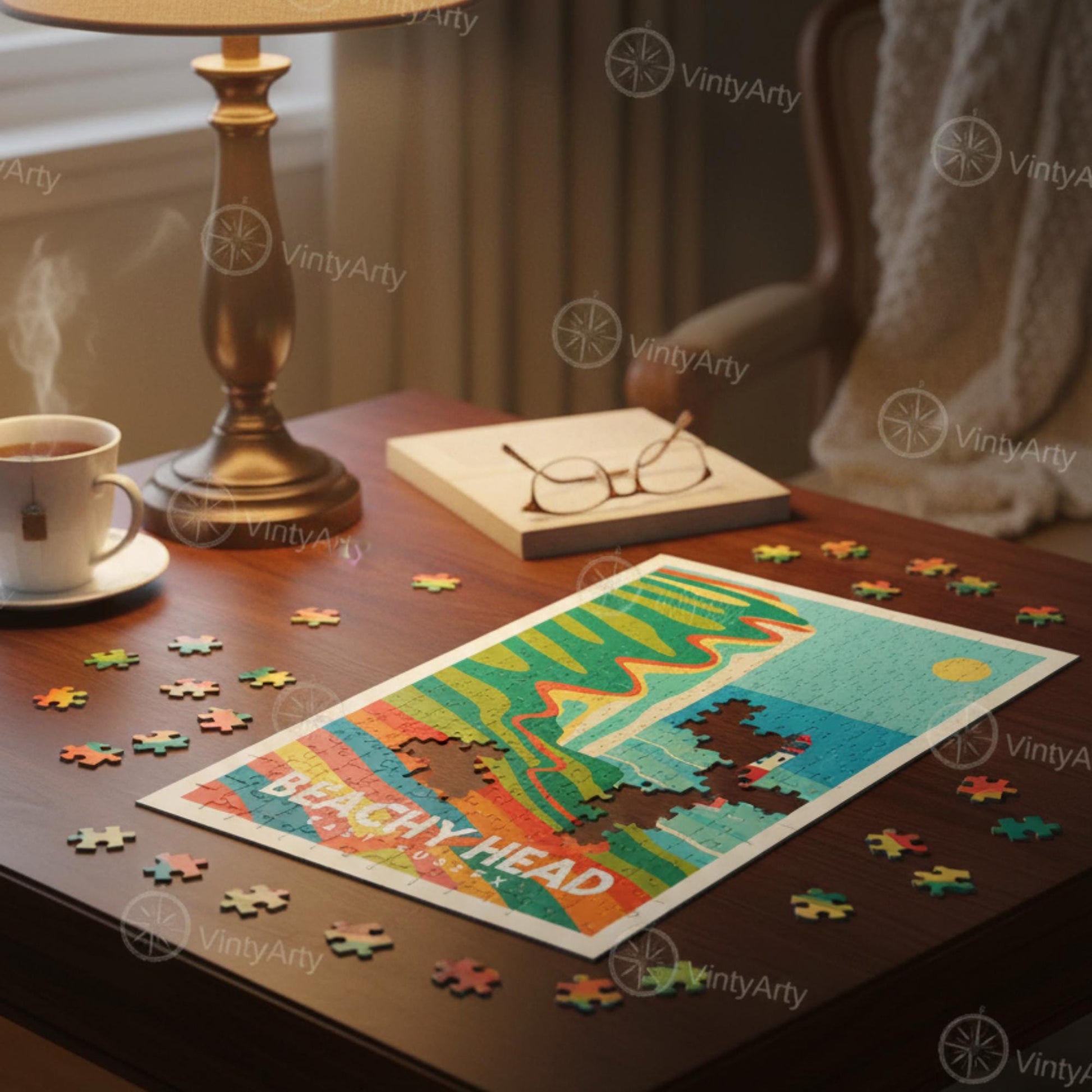 Puzzle personnalisable – Votre design | Cadeau unique | Puzzle photo avec texte | 30 à 1000 pièces | Boîte en métal premium