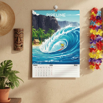 Calendrier Marathon 2026 – 12 Marathons Iconiques Illustrés