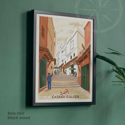 Set de 3 affiches Alger — Casbah, Port, Grande Poste