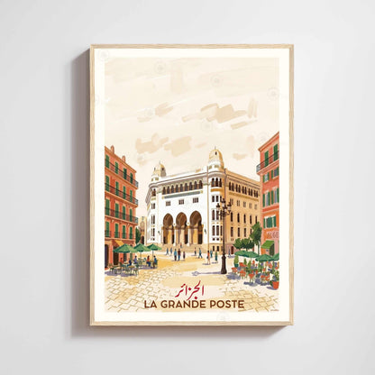 Set de 3 affiches Alger — Casbah, Port, Grande Poste