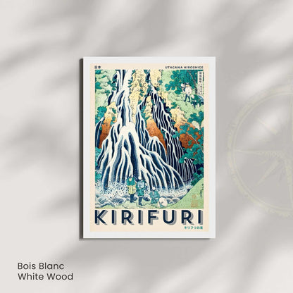 Affiche japonaise Hiroshige Kirifuri, estampe cascade vintage, art mural ukiyo-e