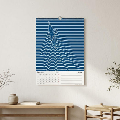 Calendrier mural 2027 Bauhaus & Op Art – 12 affiches d'art à encadrer, papier premium, cadeau design