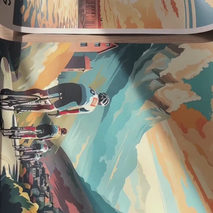 Affiche Alaska | Impression vintage Alaska | Affiche de voyage Glacier Taku