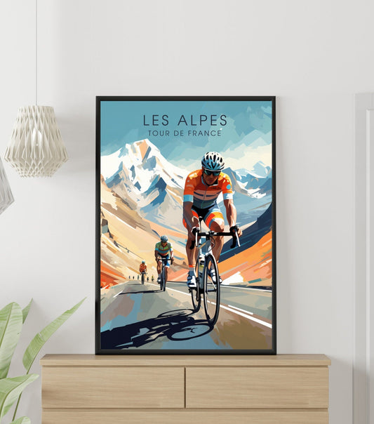 Tour de France Print : The Alpes