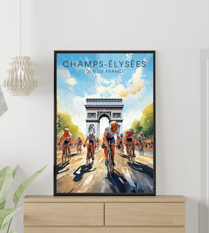 Tour de France print : Les Champs Elysées