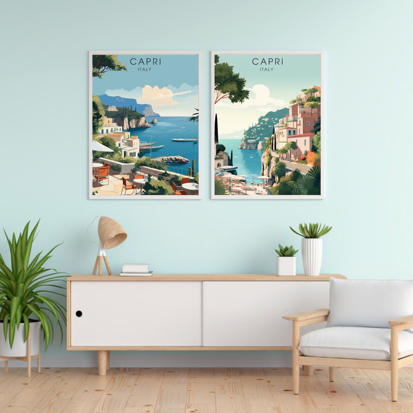 Capri Poster | Wall Art Italy | travel Poster Capri