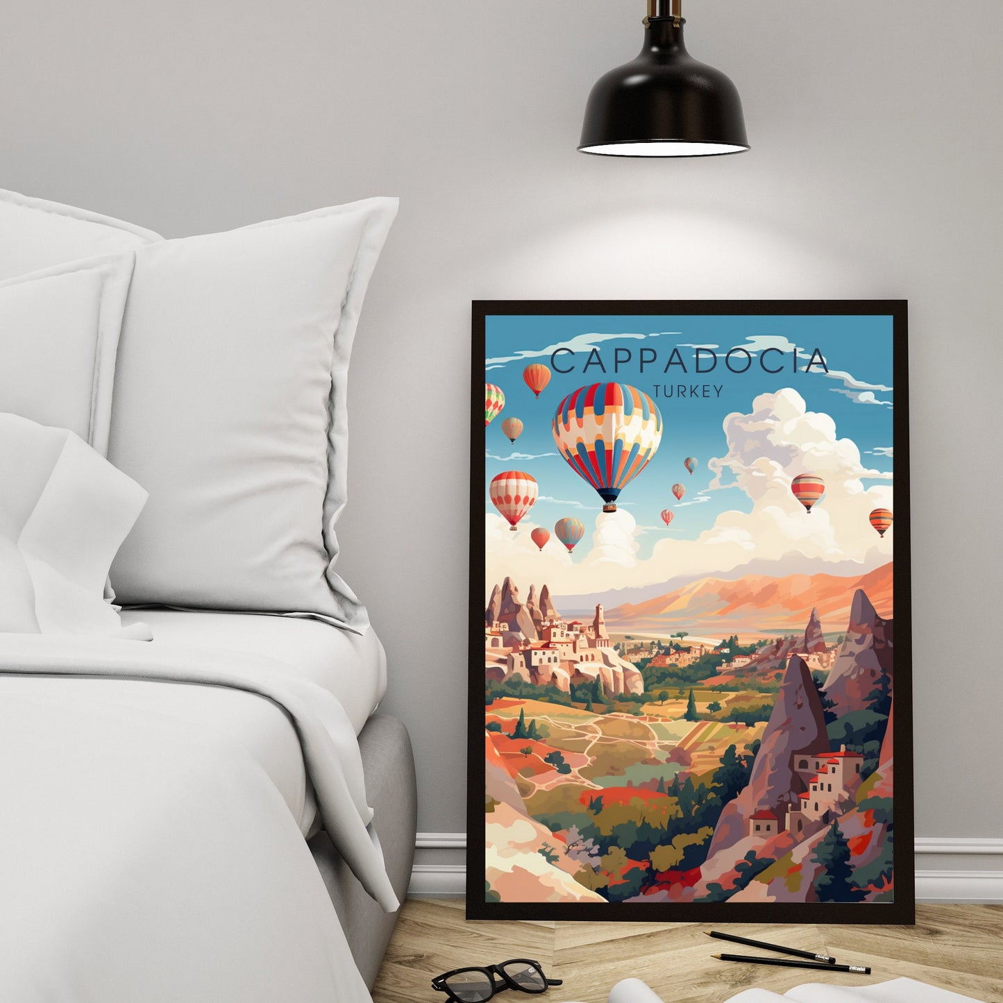 Cappadocia Poster, Turkey | Cappadocia Print, Turkey | Cappadocia Travel Poster