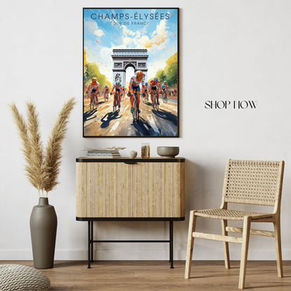 Tour de France print : Les Champs Elysées