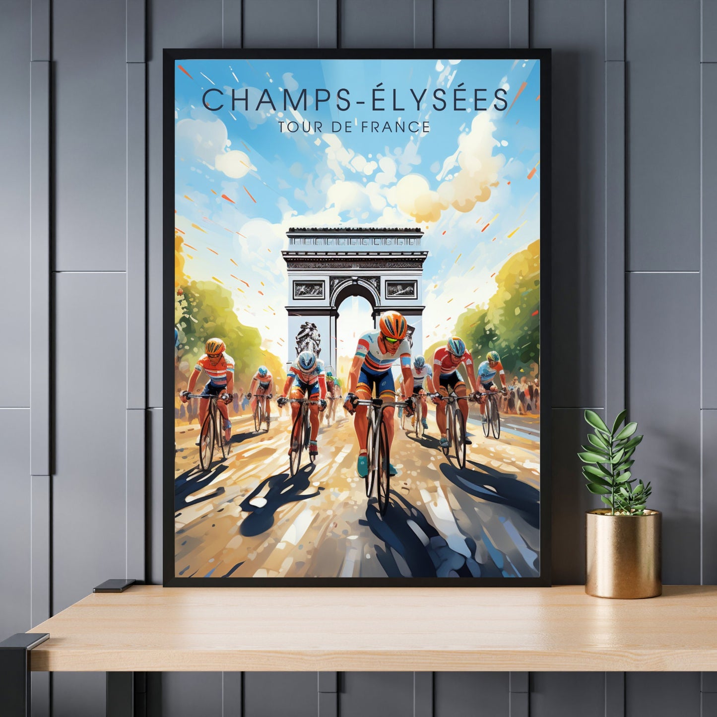 Tour de France print : Les Champs Elysées