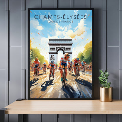 Tour de France print : Les Champs Elysées