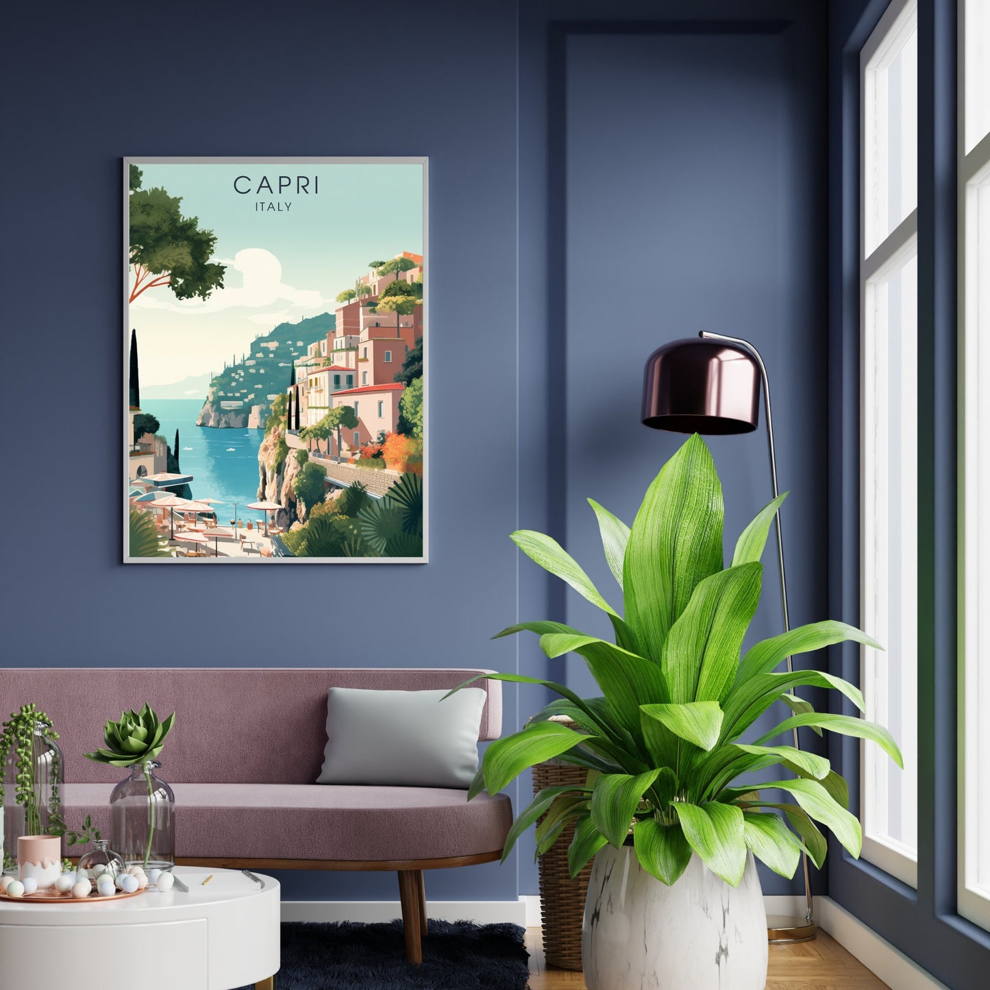 Capri Poster | Wall Art Italy | travel Poster Capri