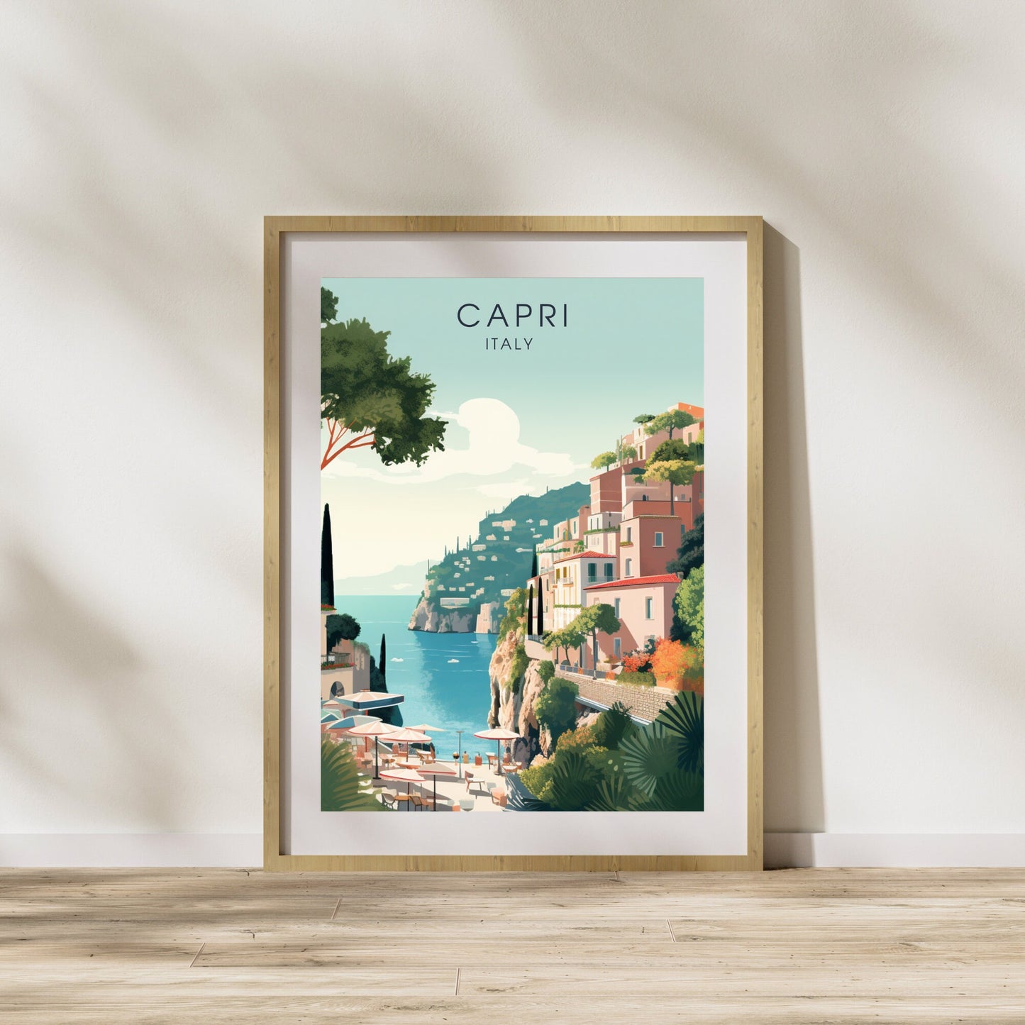 Capri Poster | Wall Art Italy | travel Poster Capri