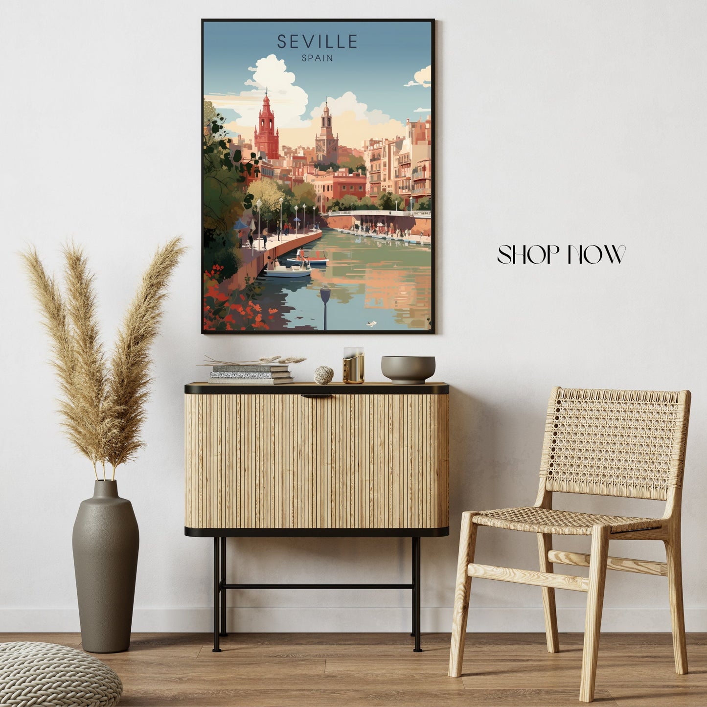 Seville Poster | Seville Travel Print | Digital Download | Andalusia poster