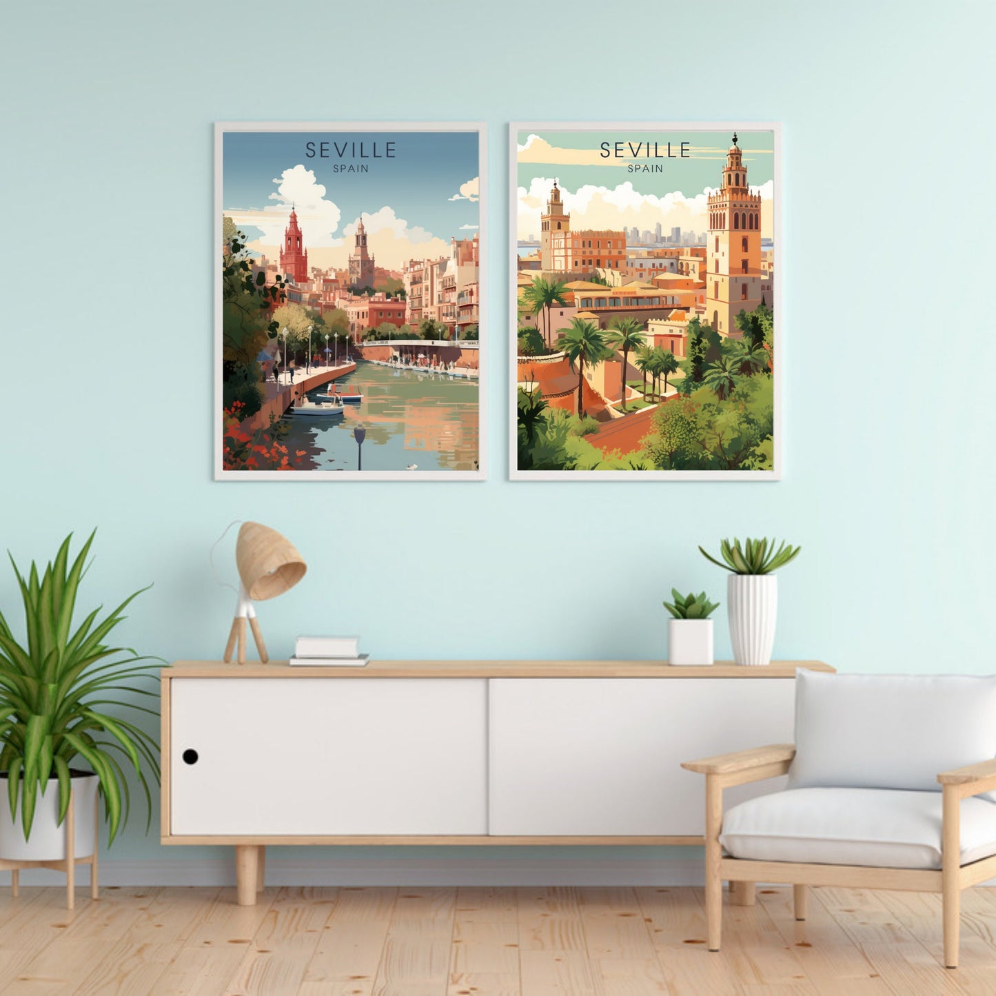 Seville Poster | Seville Travel Print | Digital Download | Andalusia poster