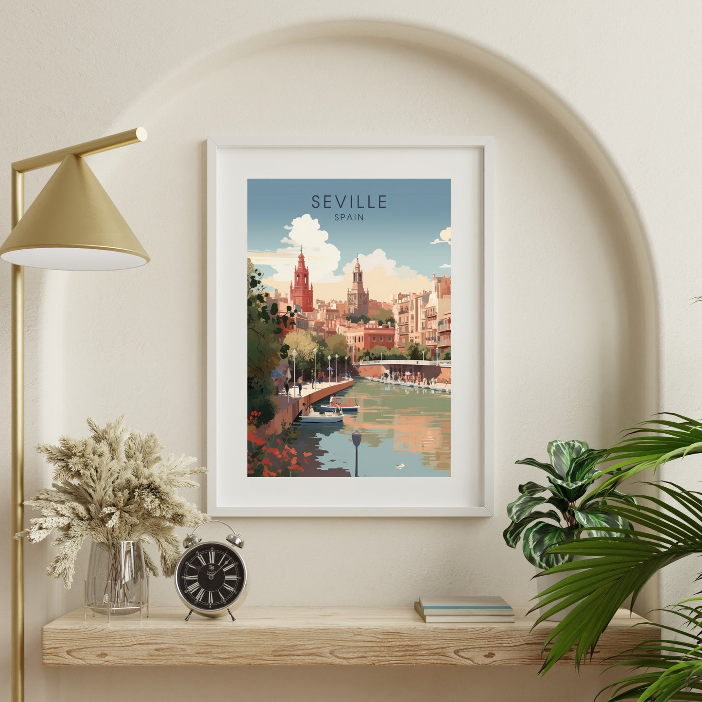 Seville Poster | Seville Travel Print | Digital Download | Andalusia poster