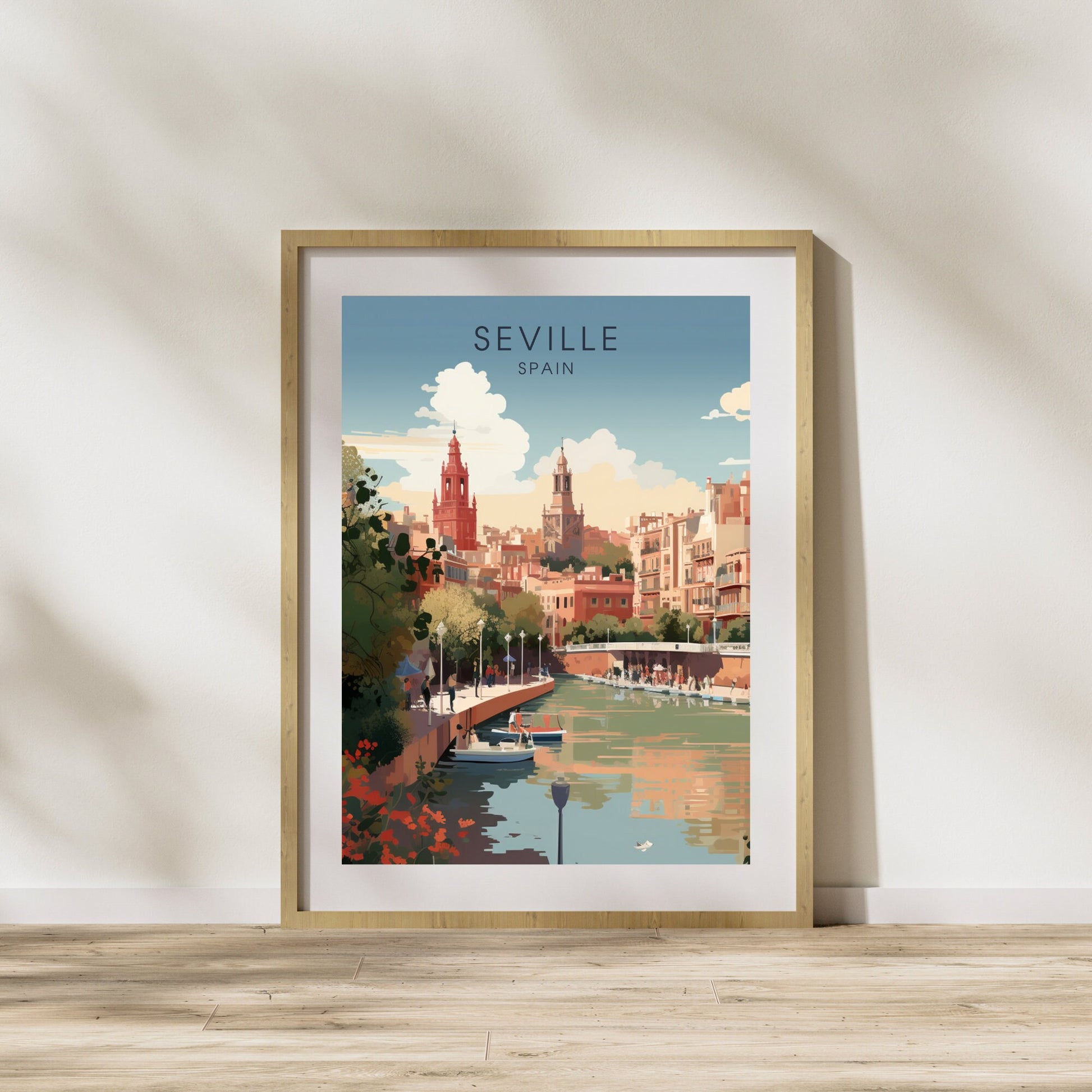 Seville Poster | Seville Travel Print | Digital Download | Andalusia poster