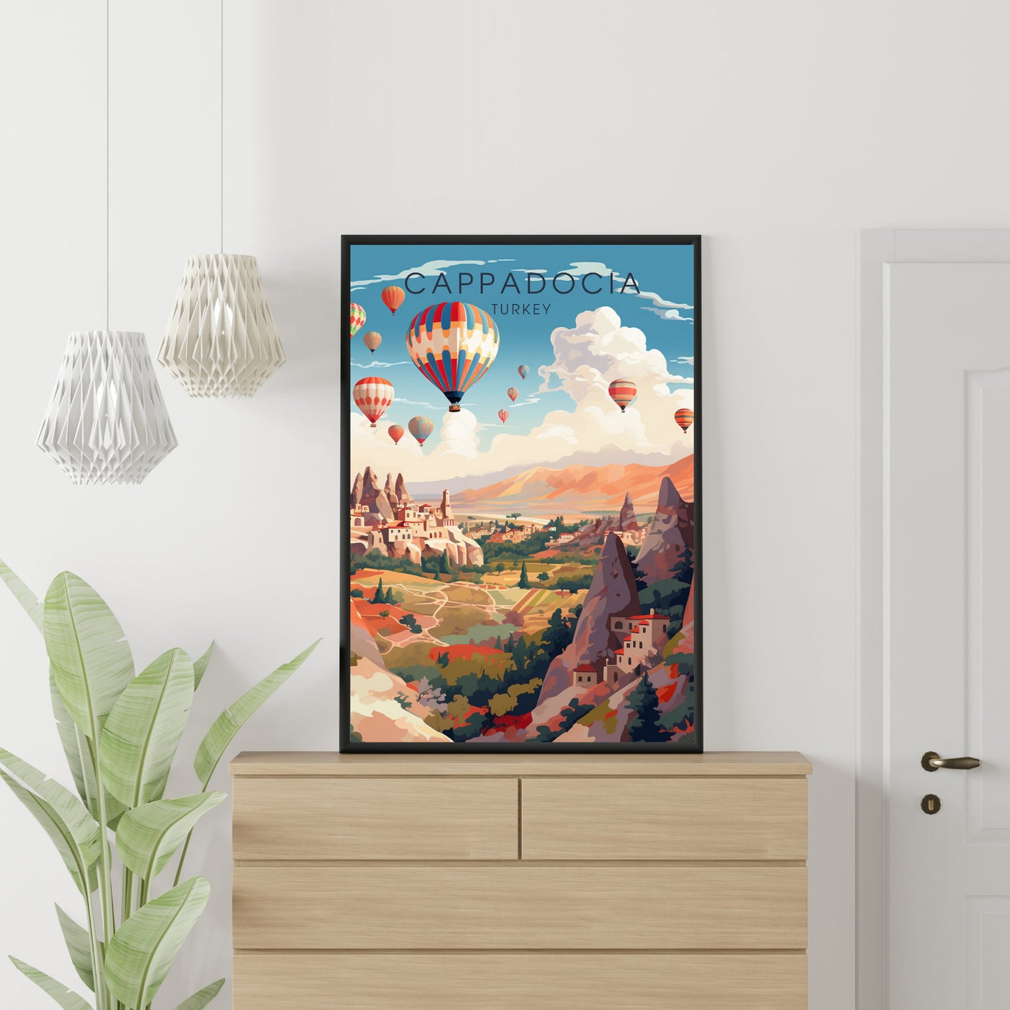 Cappadocia Poster, Turkey | Cappadocia Print, Turkey | Cappadocia Travel Poster