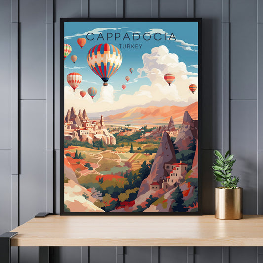 Cappadocia Poster, Turkey | Cappadocia Print, Turkey | Cappadocia Travel Poster