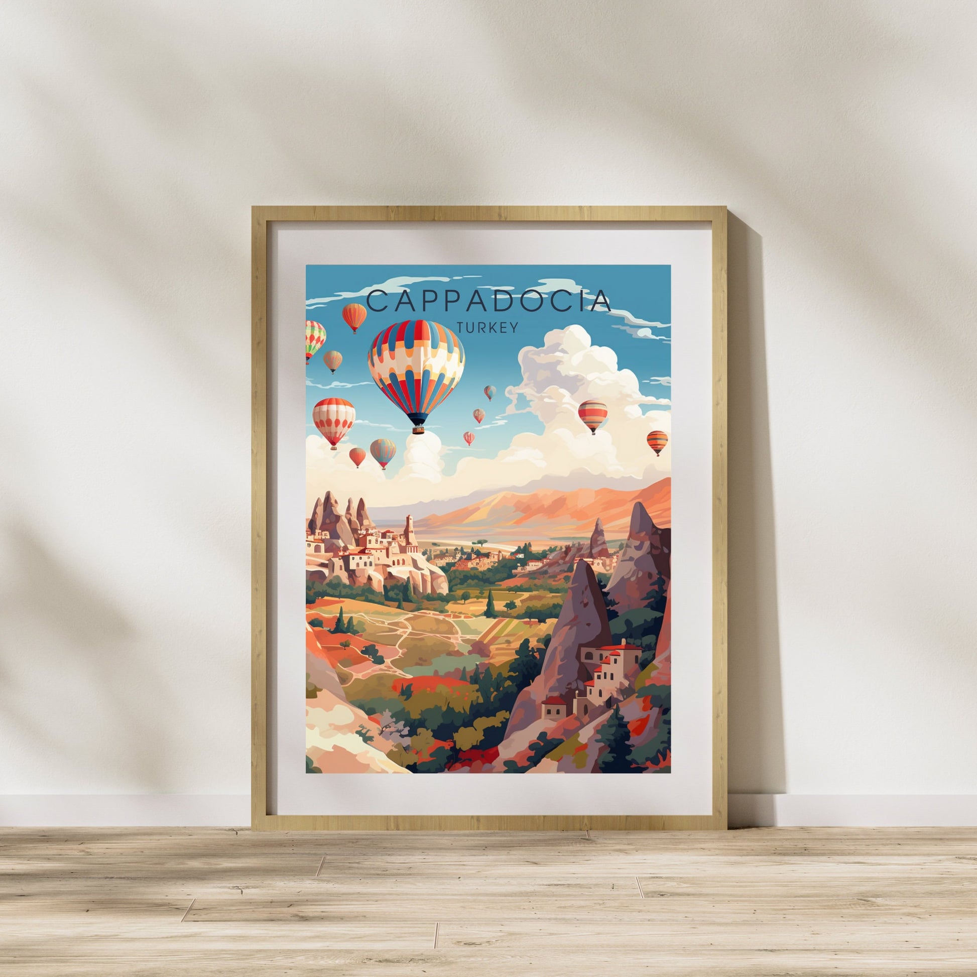 Cappadocia Poster, Turkey | Cappadocia Print, Turkey | Cappadocia Travel Poster