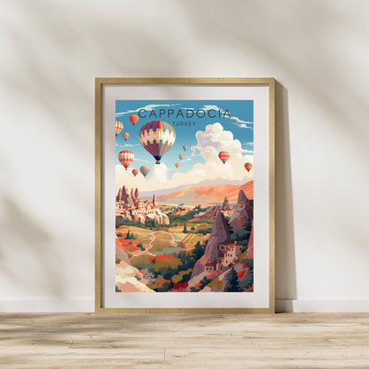 Cappadocia Poster, Turkey | Cappadocia Print, Turkey | Cappadocia Travel Poster