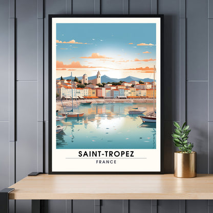 Saint-Tropez Print | Saint-Tropez Travel Print | France print