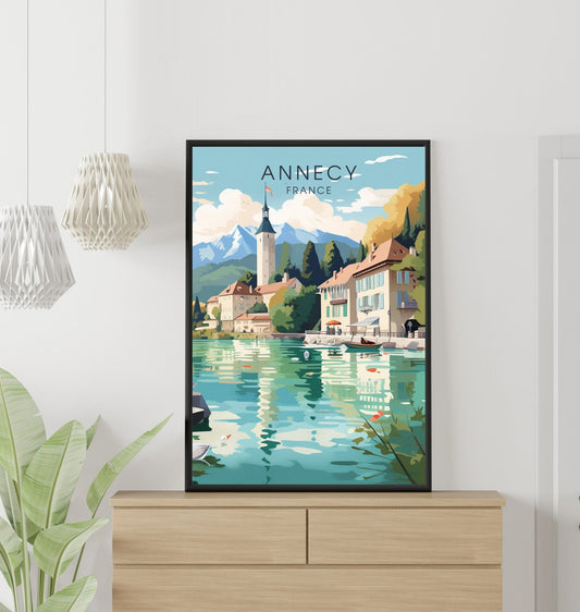 Impression Annecy, Impression de voyage Annecy France. 3 Options.