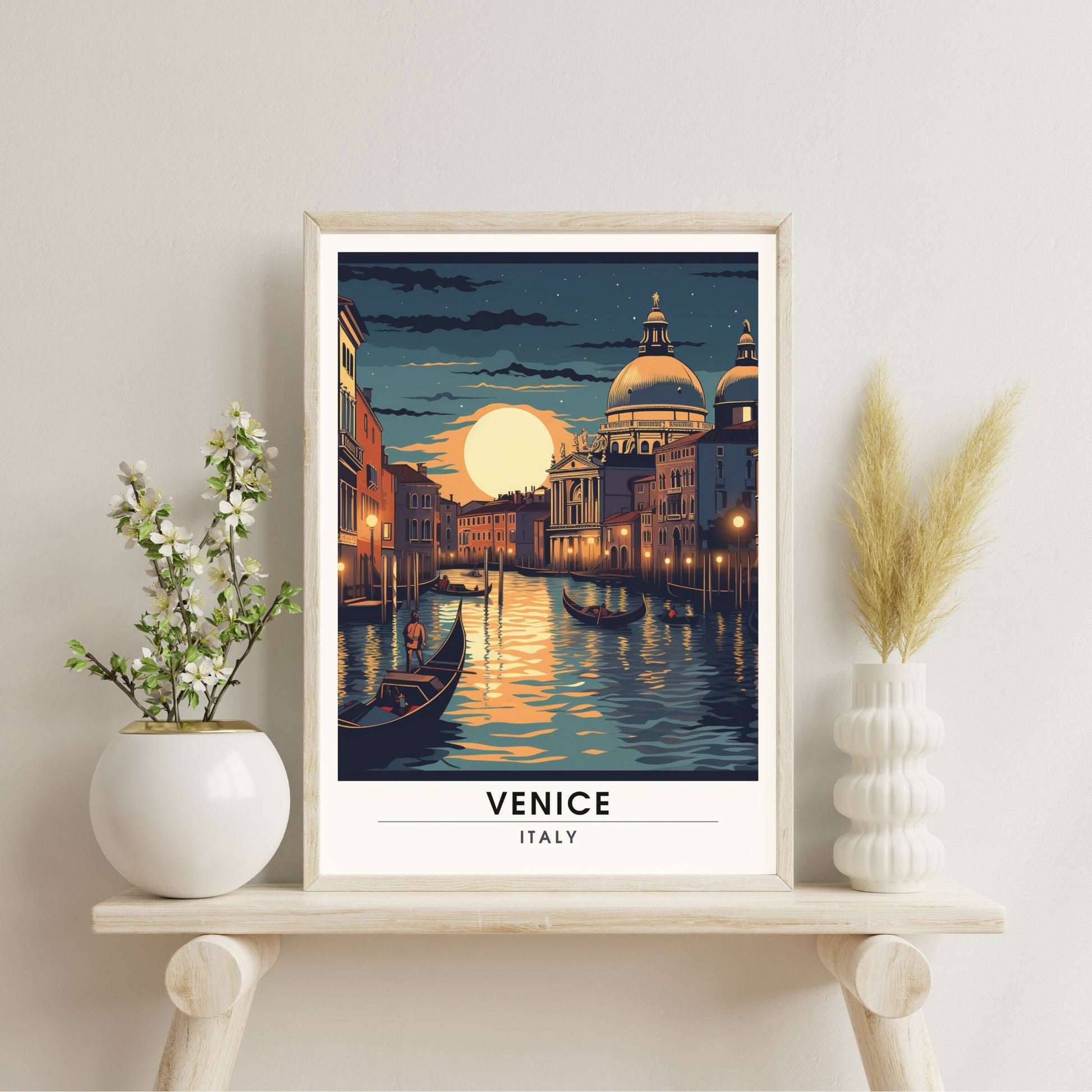 Impression Venise, Italie | Voyage Nocturne à Venise Grand Canal