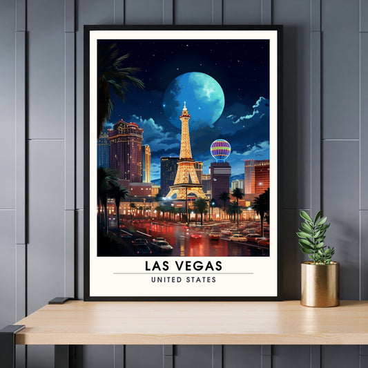 Impression Las Vegas | Poster Las Vegas la nuit