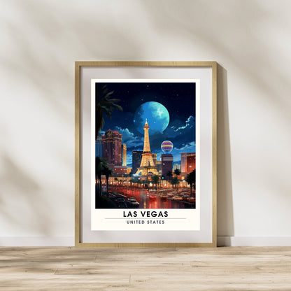 Impression Las Vegas | Poster Las Vegas la nuit