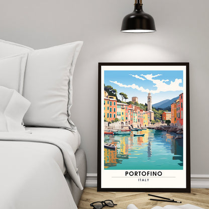 Impression Portofino | pster de voyage Portofino, Italie