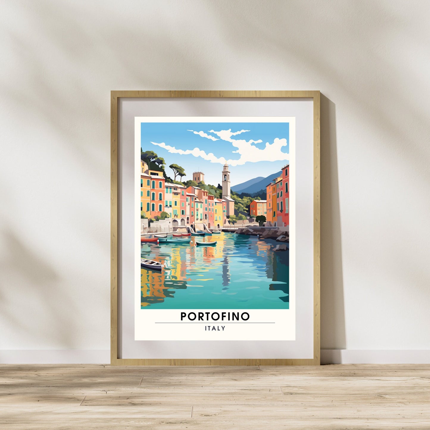 Impression Portofino | pster de voyage Portofino, Italie