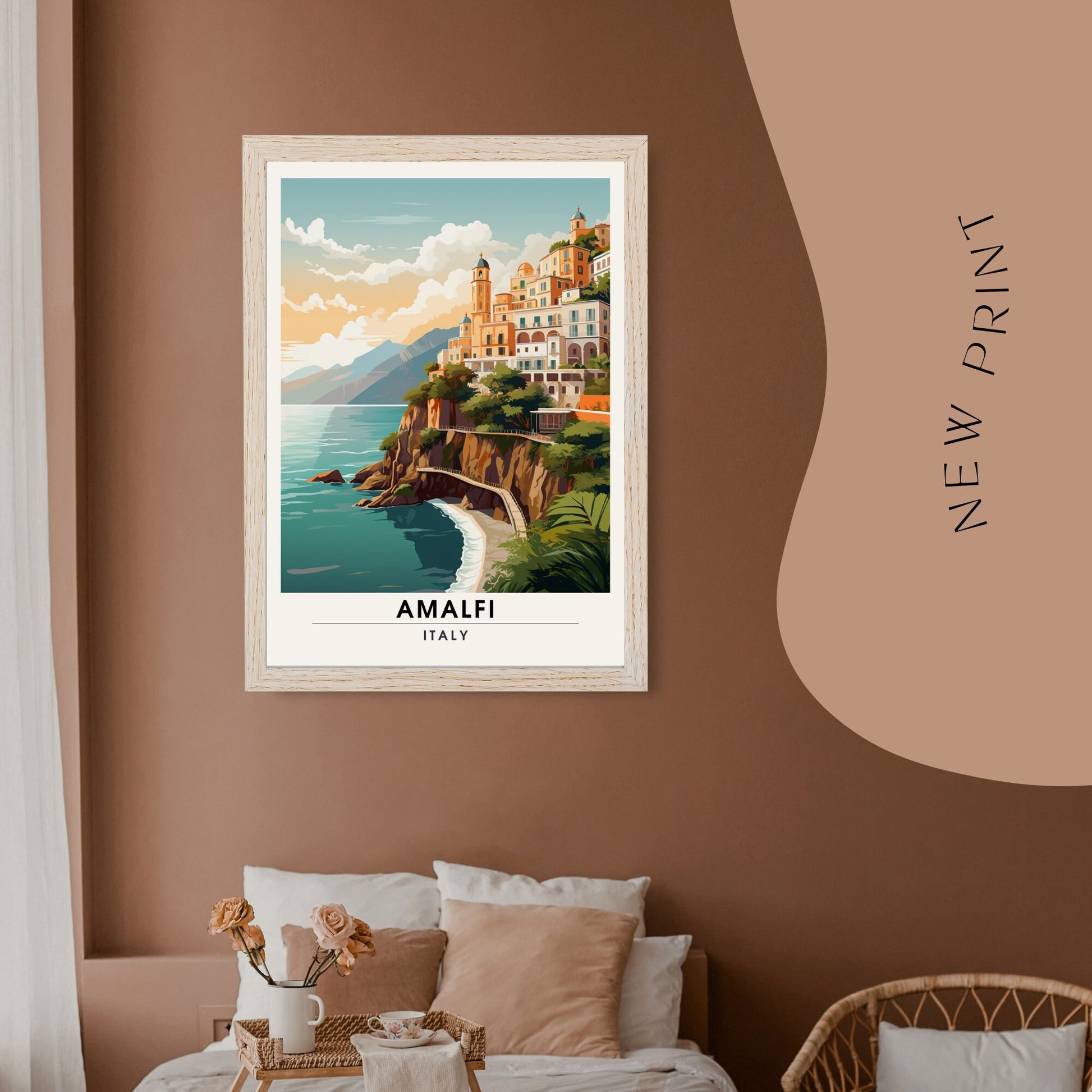 Impression Amalfi | Poster de voyage Amalfi, Italie