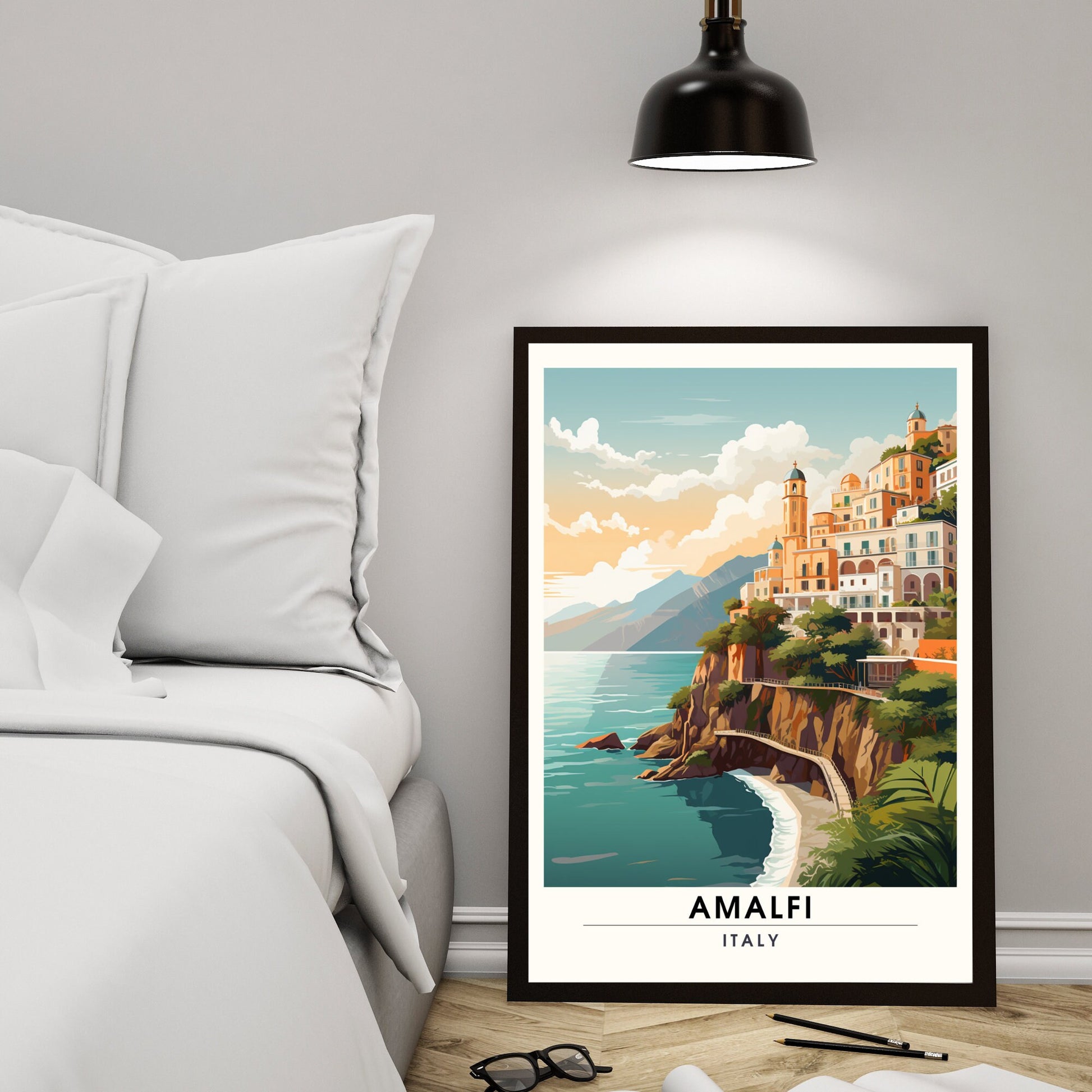 Impression Amalfi | Poster de voyage Amalfi, Italie