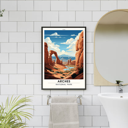 Arches National Park Print | US National Parks Print | National Parks Poster