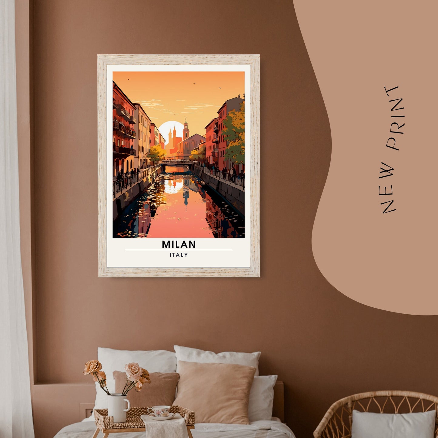 Impression Milan | Poster de voyage Milan | Navigli Milan