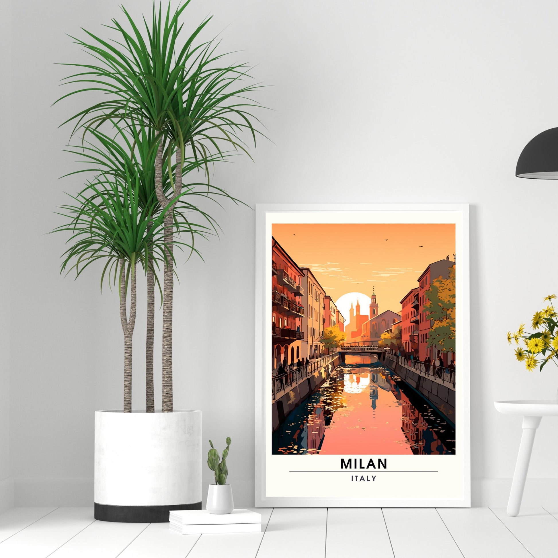 Impression Milan | Poster de voyage Milan | Navigli Milan