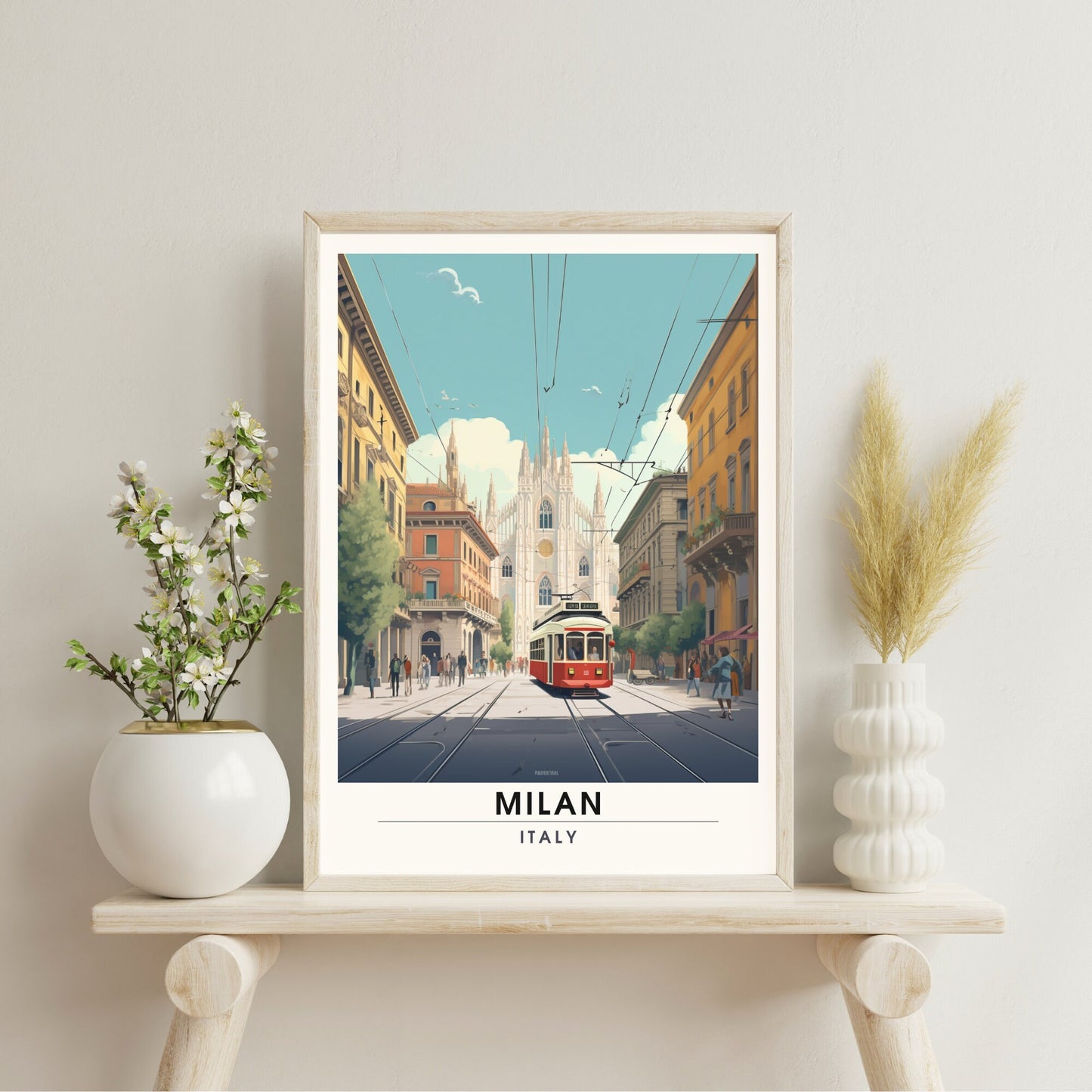 Impression Milan | Poster de voyage Milan | Duomo Milan