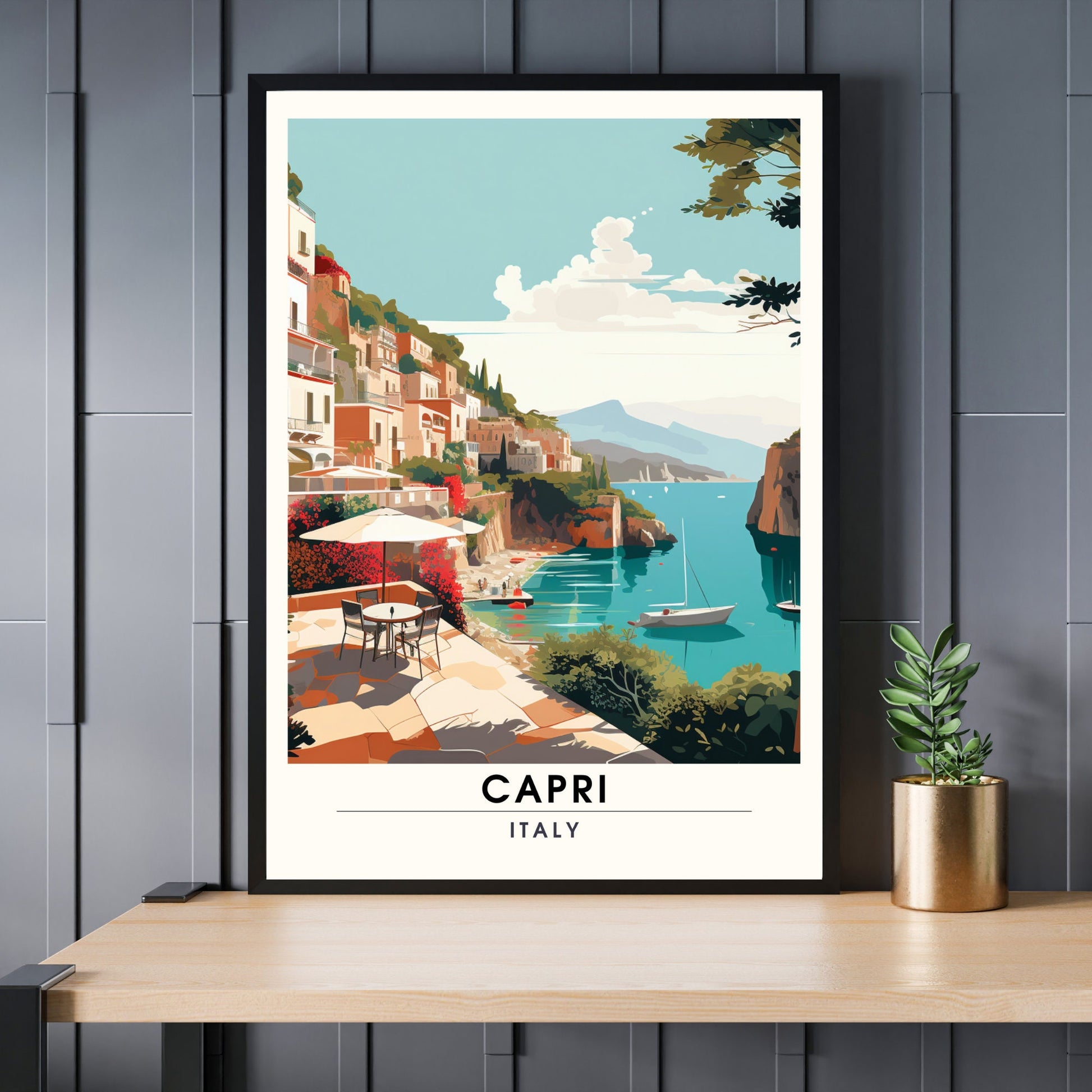 Impression Capri | Poster de voyage Capri, Italie