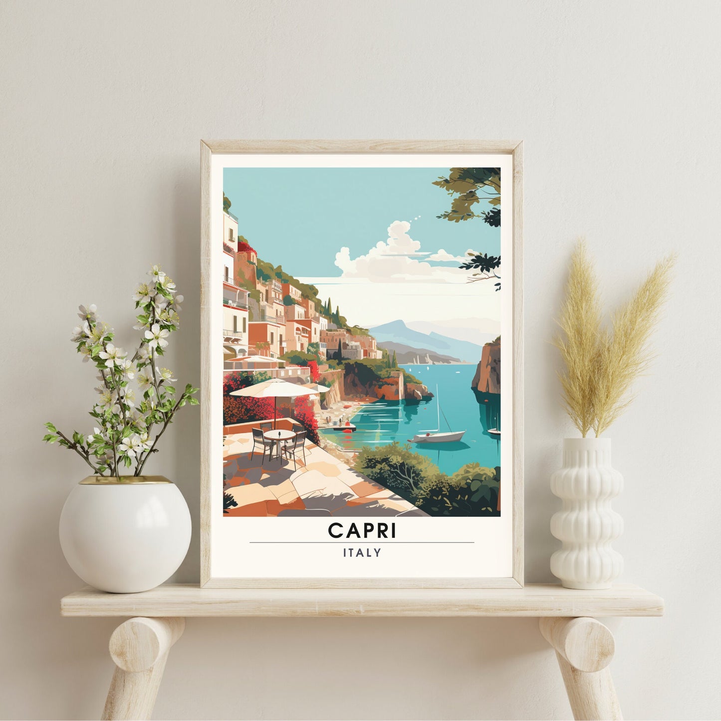 Impression Capri | Poster de voyage Capri, Italie