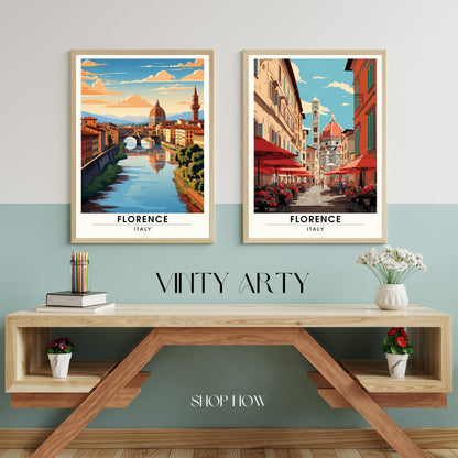 Impression Florence | poster de voyage Florence, Italie