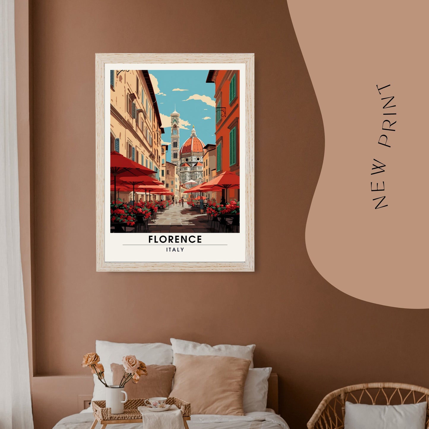 Impression Florence | poster de voyage Florence, Italie