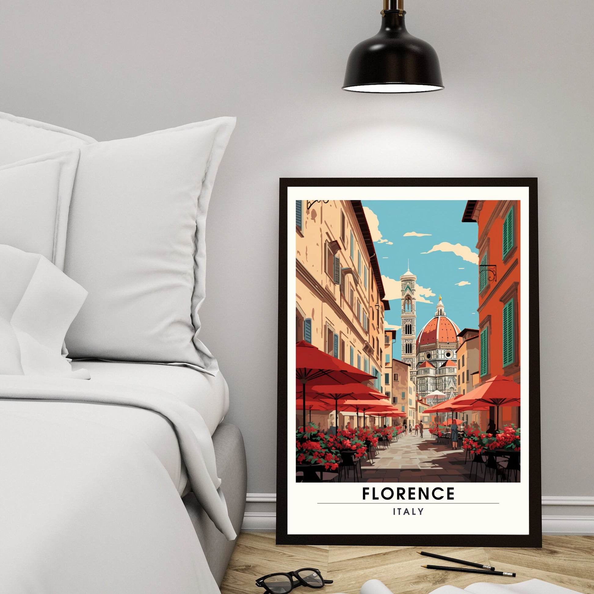 Impression Florence | poster de voyage Florence, Italie